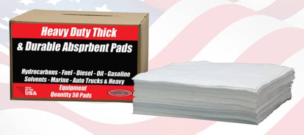 Oil, Fuel, Diesel, Gasoline, Hydrocarbons, Solvents, Grease, Petroleum-based Absorbent Pad
