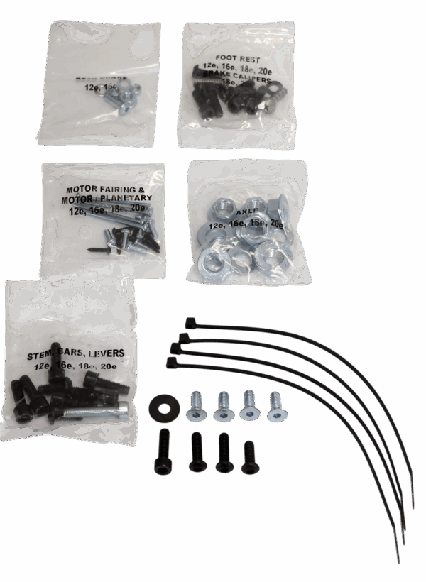 Stacyc Replacement Bolt Kit for 12e, 16e, 18e and 20e Bikes