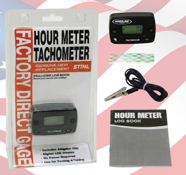 Hardline Products® EDT9 Inductive Hour Meter & Digital Tachometer