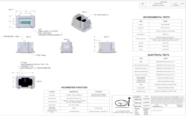 Premium Digital Hour Meter & Tachometer for Toro, MTD, Cub Cadet, Bad Boy, & More (Genuine OEM Replacement | Waterproof | USA-Assembled)