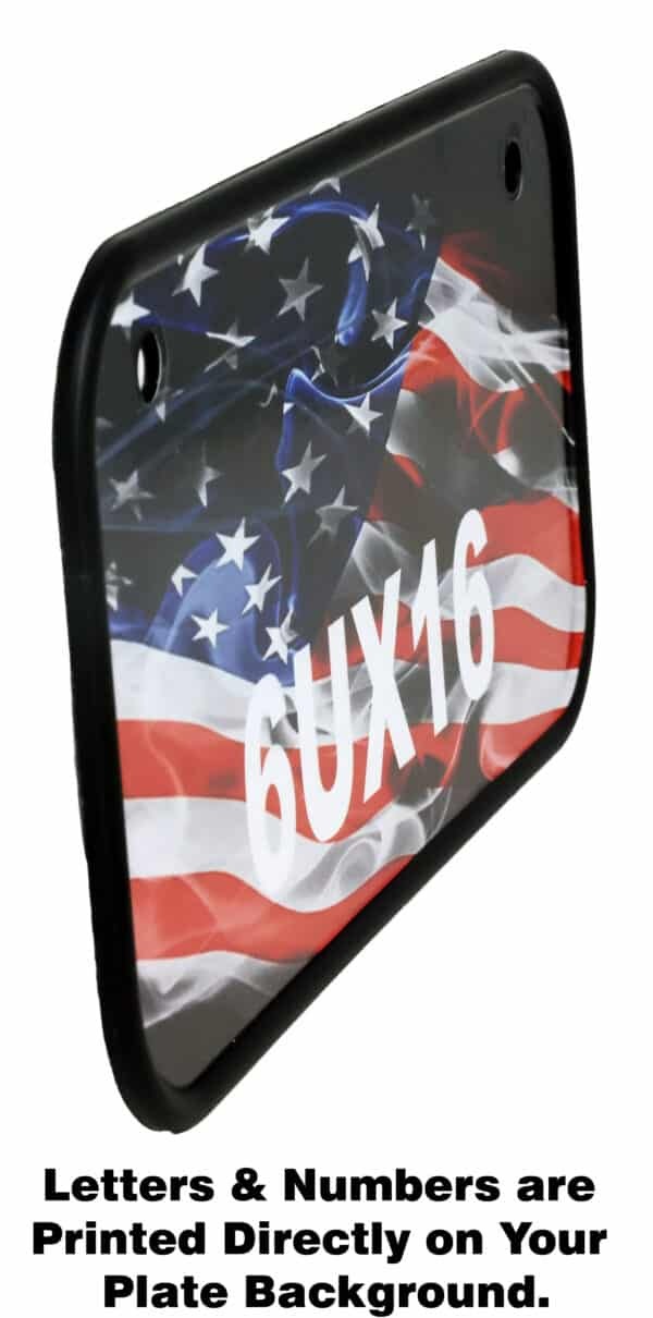 Premium ATV / UTV / SXS License Plate Kit with Custom Background Wrap