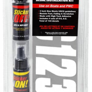 Premium 3" White Boat Registration & Installation Kit (Factory Matched™)