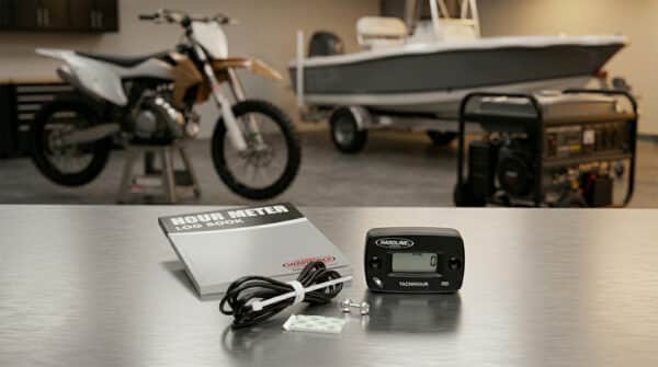 Hardline Products® Inductive Hour & Tachometer Meter
