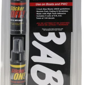 Premium 3″ White Boat Registration & Installation Kit (Factory Matched™)
