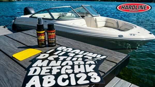 Premium 3″ White Boat Registration & Installation Kit (Factory Matched™)