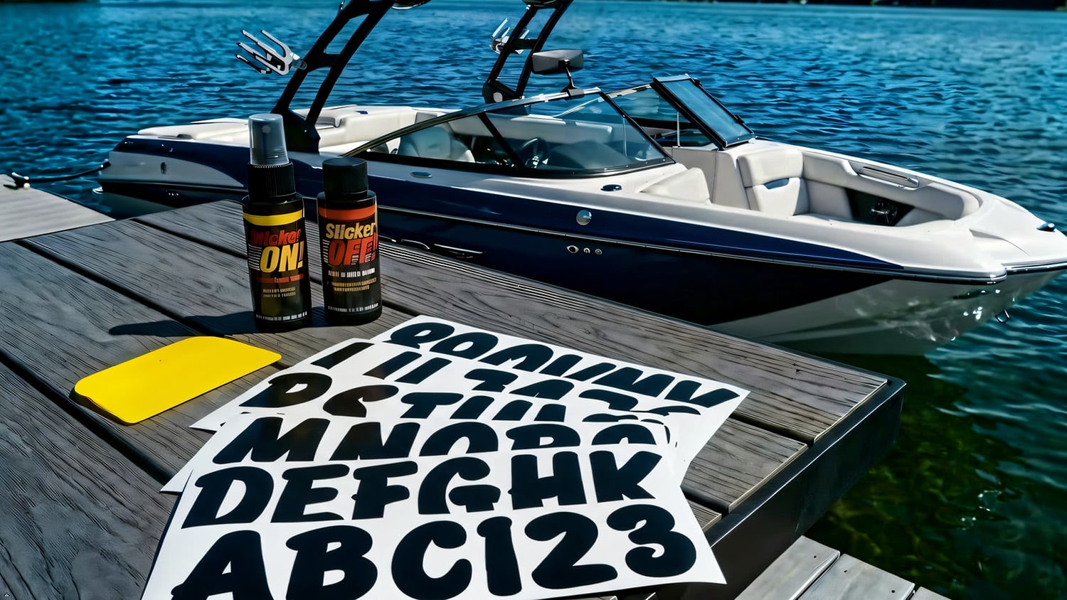 Premium 3″ Black Boat Registration & Installation Kit (Factory Matched™)