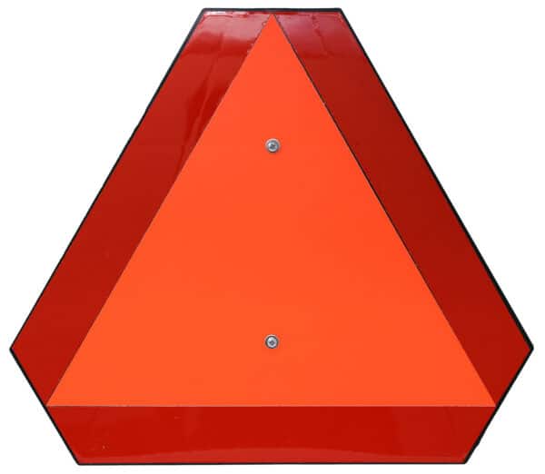 Hardline Products® DOT-Compliant Slow Moving Vehicle (SMV) Safety Emblem – 14″ Reflective Triangle