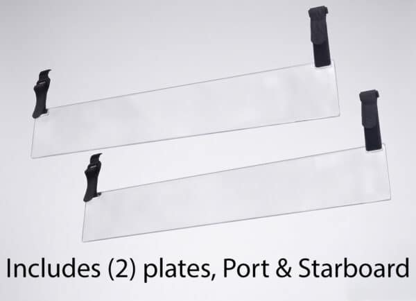 Premium Clear Acrylic Registration Plate Kit for Inflatables & RIBs (with Velcro® Straps)