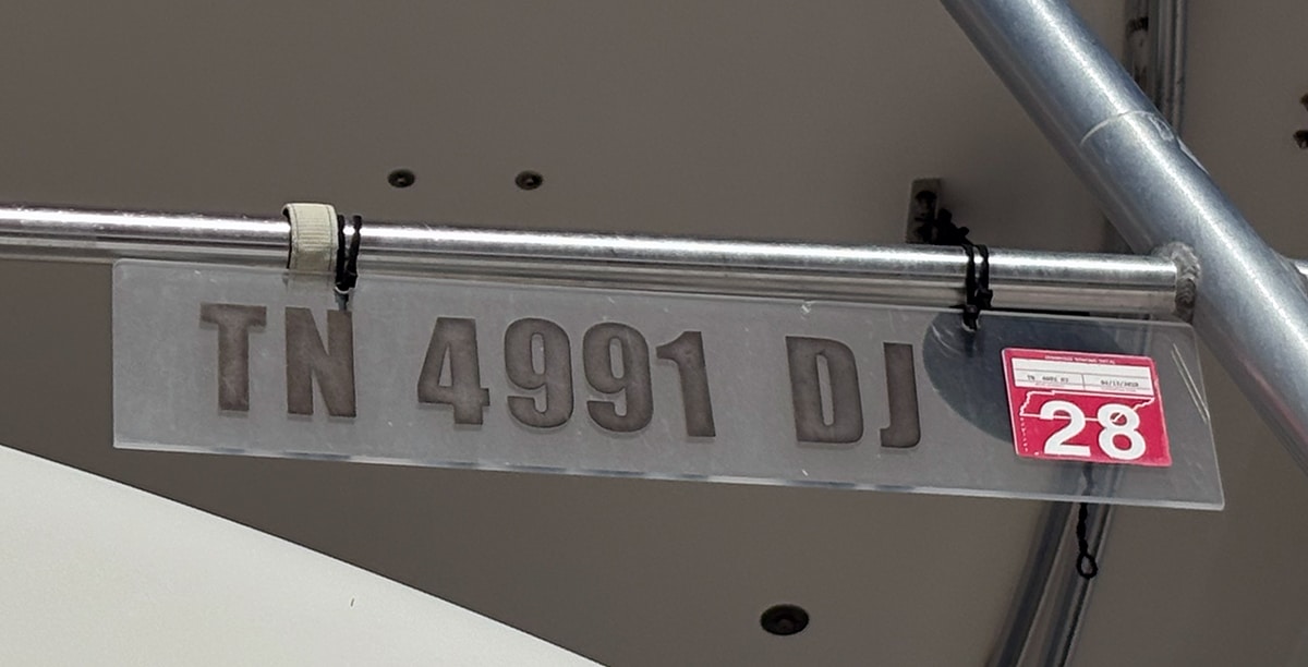 Marine-Grade Registration Plate Kit for Inflatables & RIBs (w/ Velcro® Straps) Clear Acrylic