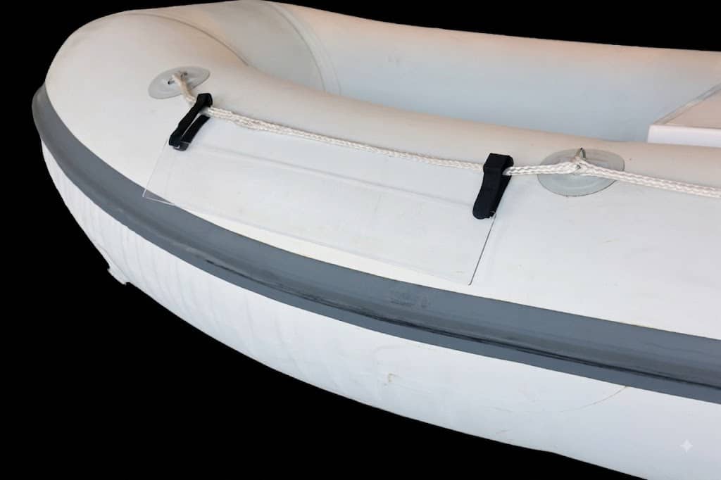 Marine-Grade Registration Plate Kit for Inflatables & RIBs (w/ Velcro® Straps) Clear Acrylic
