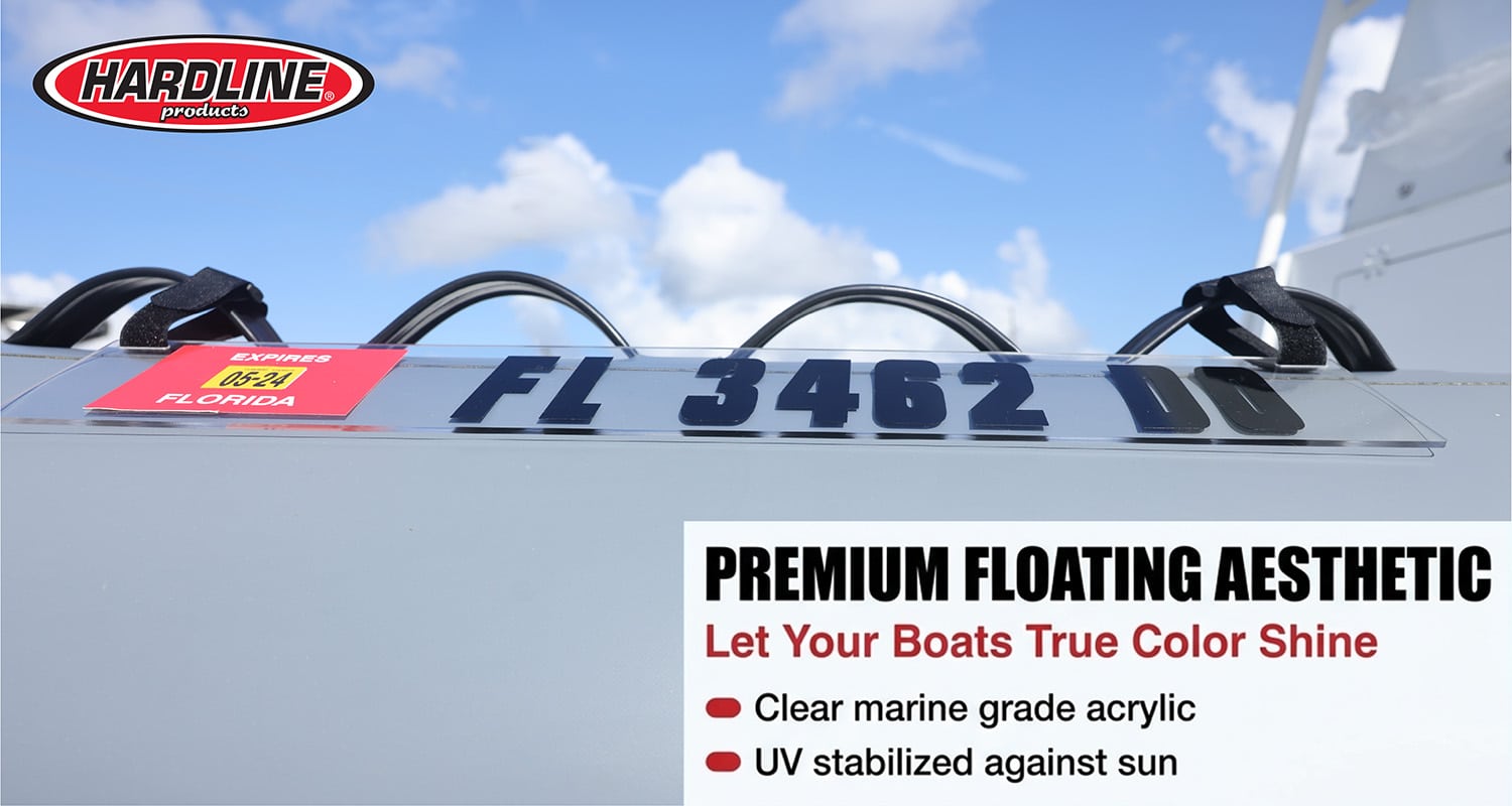 Premium Clear Acrylic Registration Plate Kit for Inflatables & RIBs (with Velcro® Straps)