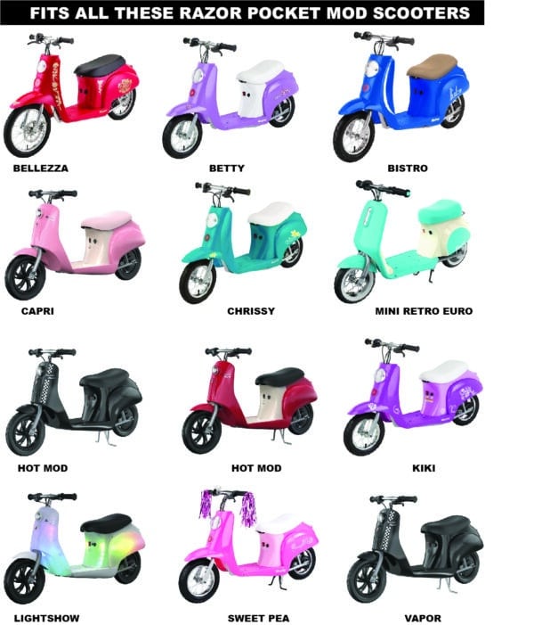 Premium Training Wheels System for Razor® Pocket Mod Electric Scooters