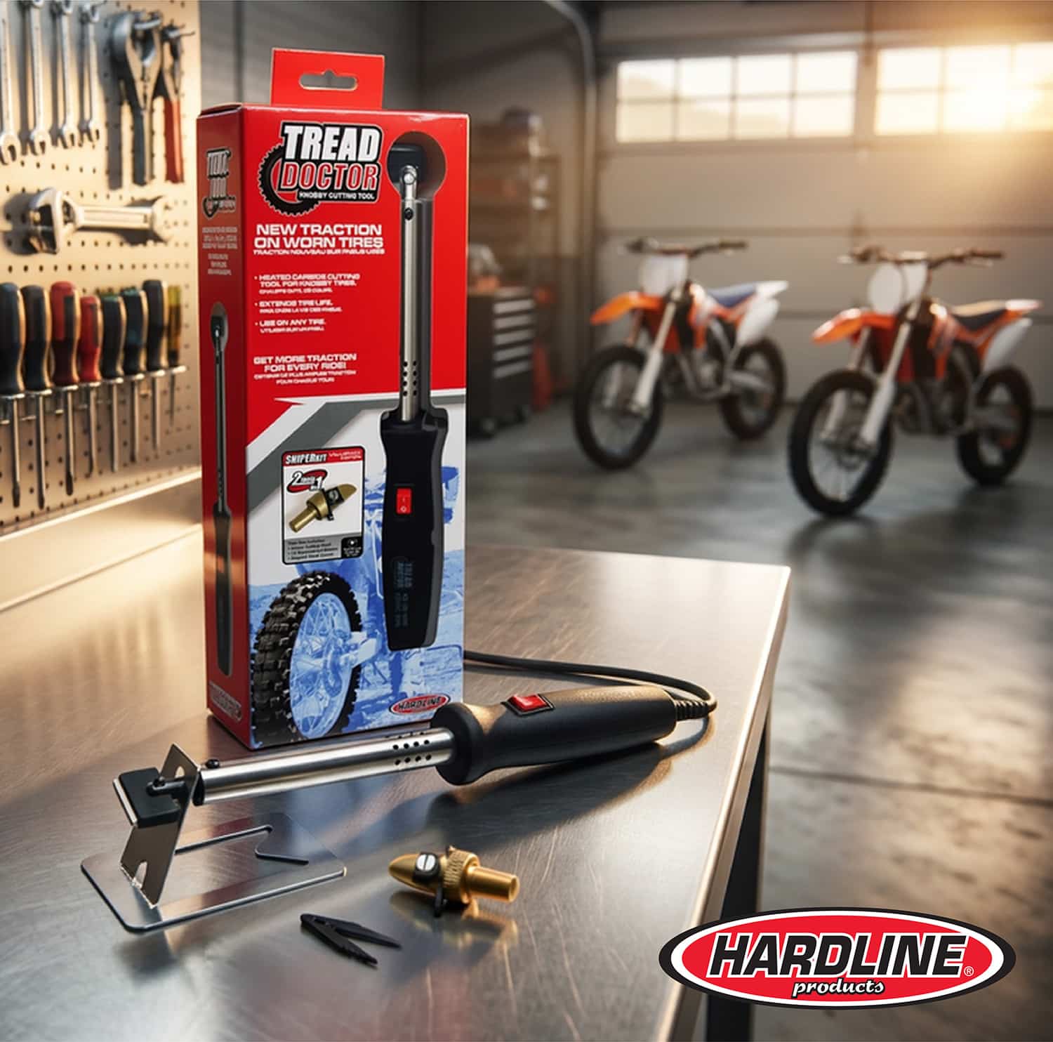 Product Title: Tread Doctor® Knobby Cutting Tool – The Ultimate Tire Groover & Refurbishment System