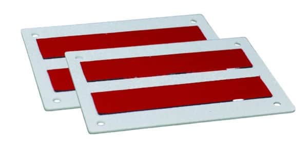 2 pack Tag/Permit plate Premium ABS for Inflatables & RIBs -Self-Adhesive (Pair)
