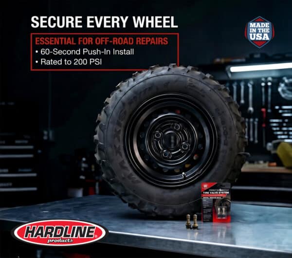 Made in the USA QuikStem™ Push-In Tire Valve Stem System